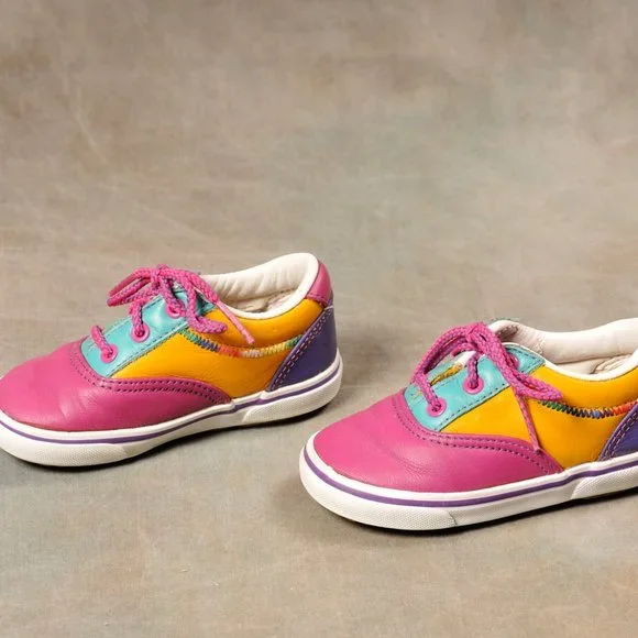 Stride Rite, Color Blocked, Leather Sneaker, Size 6M - Picture 2 of 9